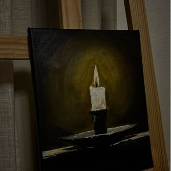 لوحة جدارية نور في عتمة Light in Darkness